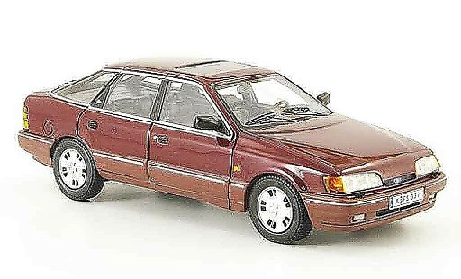 Ford Scorpio MK1 1/43 Neo rood 1986 modelauto