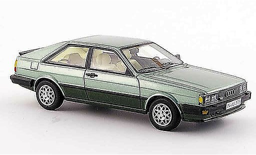 Audi Coupe GT coupe 1/43 Neo groen 1981 modelauto