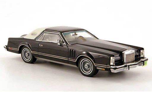 Lincoln Continental 1978 1/43 Neo Mark V zwart/wit Coupe modelauto