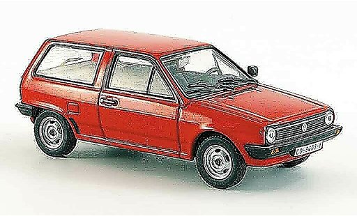 Volkswagen Polo Base 1/43 WhiteBox ii rood modelauto