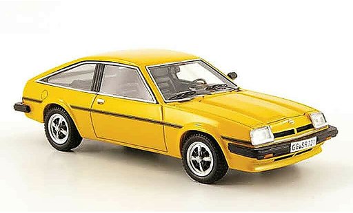 Opel Manta B B 1/43 Neo cc sr geel 1980 modelauto