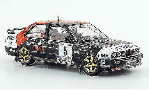 Bmw M3 course 1/43 IXO E30 Rally Gr.A No.5 Alcatel Rally Ypern 1990 modelauto