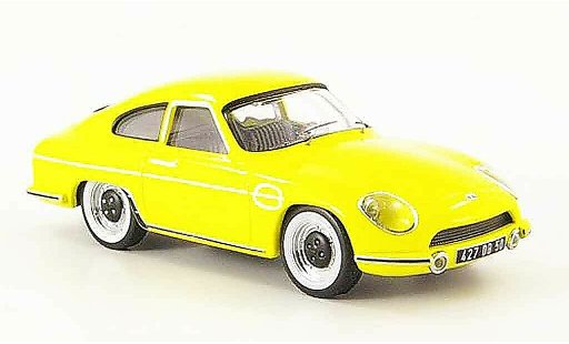 Panhard DB HBR 1958 1/43 IXO 5 geel modelauto