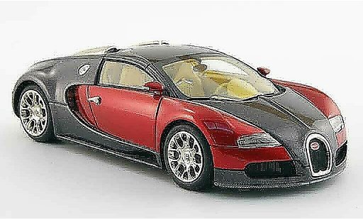 Bugatti Veyron coupe 1/43 Look Smart 16.4 antraciet rood 2008 modelauto