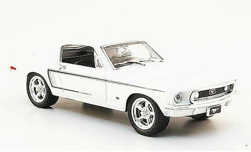 Ford Mustang Hardtop 1/43 Yat Ming wit modelauto