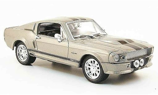 Shelby GT 500 1967 1/43 Yat Ming grijs zwart modelauto