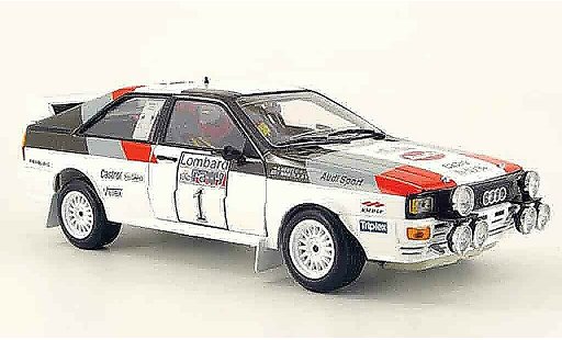 Audi Quattro rallye 1/18 Sun Star Rally no.1 hertz winnaar lombard 1982 modelauto