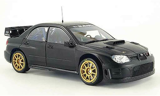 Subaru Impreza WRC 1/18 Sun Star zwart flat zwart plain version 2008 modelauto