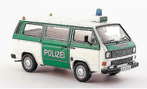 Volkswagen Combi B 1/43 Premium Cls t3b bus politie wit groen modelauto