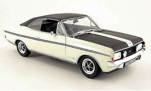 Opel Commodore A 1/18 Revell coupe gs e wit zwart 1970 modelauto