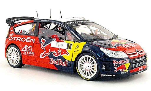 Citroen C4 WRC 1/18 Solido no.1 red bull s.loeb tour de corse 2008 modelauto