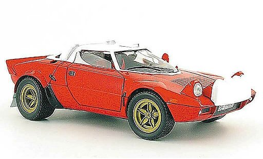 Lancia Stratos Stradale 1/18 Solido rood wit strassenversion 1974 modelauto