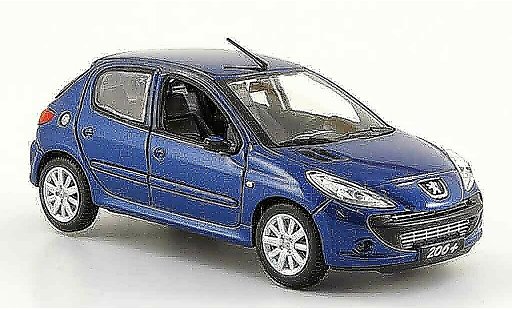Peugeot 206 Base 1/43 Norev blauw 2009 modelauto
