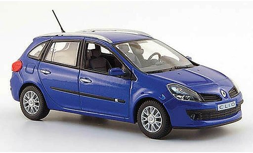 Renault Clio III 1/43 Norev Stationwagen blauw 2007 modelauto