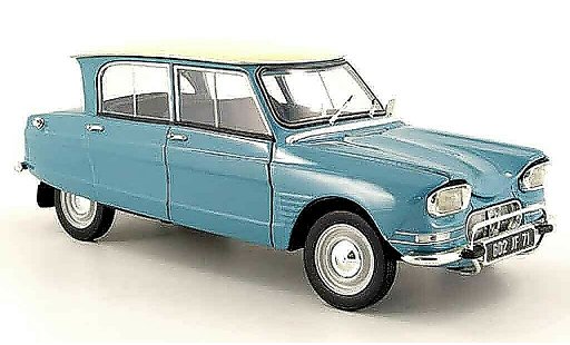Citroen Ami 6 Berline 1/18 Norev blauw wites dak 1963 modelauto