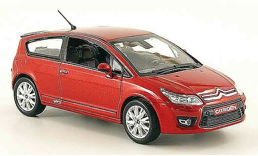 Citroen C4 Berline 1/43 Norev 3 turig rood 2008 modelauto