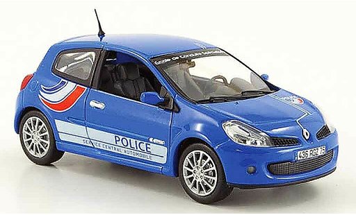 Renault Clio 3 RS 1/43 Norev politie 2007 modelauto