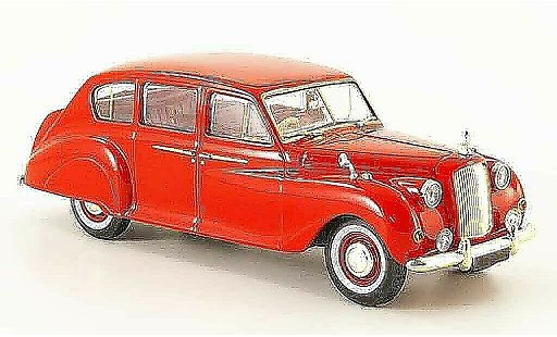 Austin Princess berline 1/43 Oxford rood modelauto