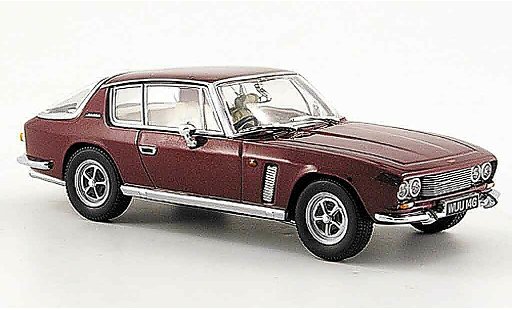 Jensen MK1 Base 1/43 Oxford Interceptor rood modelauto