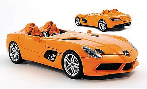 Mercedes SLR Stirling Moss 1/18 Minichamps (Z199) oranje modelauto