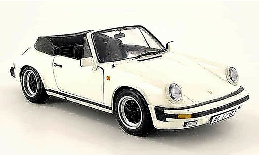 Porsche 911 Speedster 1/18 Minichamps carrera wit 1983 modelauto