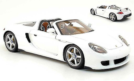 Porsche Carrera GT Base 1/18 Minichamps wit 2003 modelauto