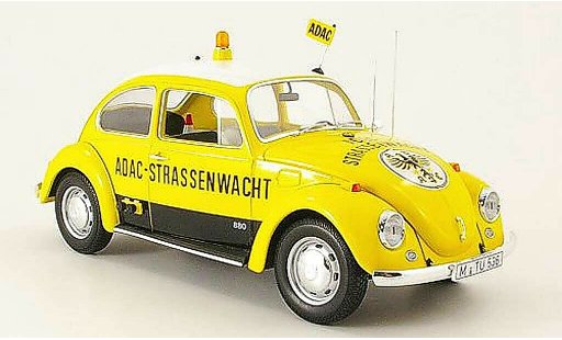 Volkswagen Kafer Base 1/18 Minichamps 1300 geel adac 1969 modelauto