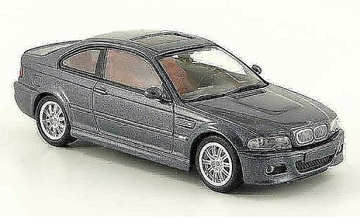Bmw M3 Coupe 1/43 Minichamps E46 grijs 2001 modelauto