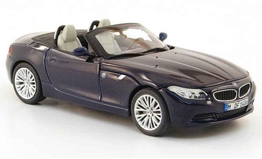 Bmw Z4 roadster 1/43 Minichamps E89 blauw 2009 modelauto