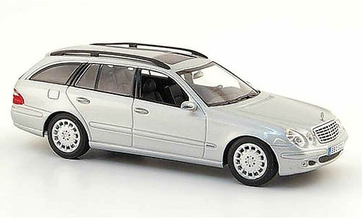 Mercedes Classe E T-Modell 1/43 Minichamps (S 211) grijs 2003 modelauto