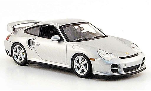 Porsche 911 GT2 1/43 Minichamps grijs metallic 2000 modelauto