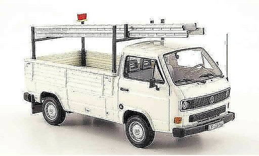 Volkswagen Combi Base 1/43 Minichamps t3 laadbak wit avec leitern 1983 modelauto