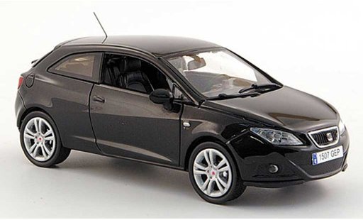 Seat Ibiza SC 1/43 J Collection zwart 3-portes 2008 modelauto