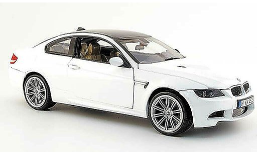 Bmw M3 Coupe 1/18 Mondo Motors E92 wit 2008 modelauto