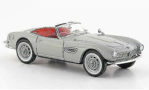 Bmw 507 cabriolet 1/43 Schuco grijs open 1955 modelauto