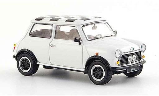 Austin Mini cooper 1/43 Schuco wit 1990 modelauto