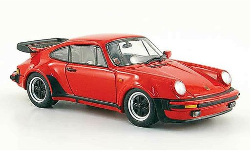Porsche 911 Turbo 1/43 Ebbro rood 1978 modelauto