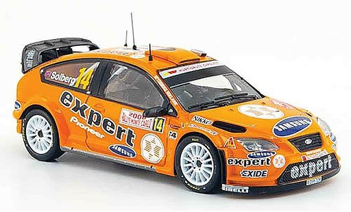 Ford Focus RS WRC 1/43 IXO 07 No.14 Expert Rally Monte Carlo 2008 modelauto