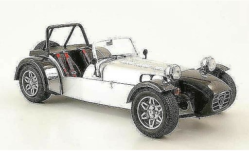 Caterham Super Seven roadster 1/18 Norev grijs metallized/carbon modelauto