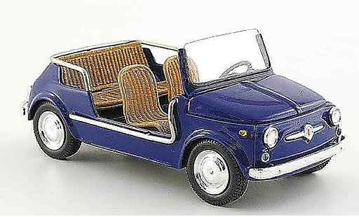 Fiat 500 Jolly 1/43 Spark blauw modelauto