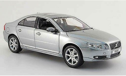 Volvo S80 Base 1/18 Powco grijs 2007 modelauto
