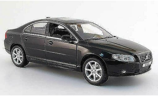 Volvo S80 Base 1/18 Powco zwart 2007 modelauto
