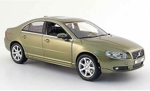 Volvo S80 Base 1/18 Powco groen 2007 modelauto