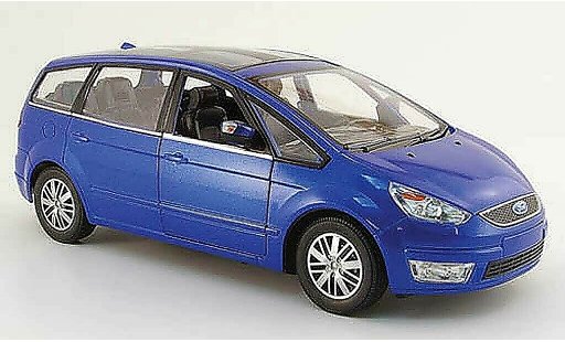 Ford Galaxy Berline 1/18 Powco blauw 2007 modelauto
