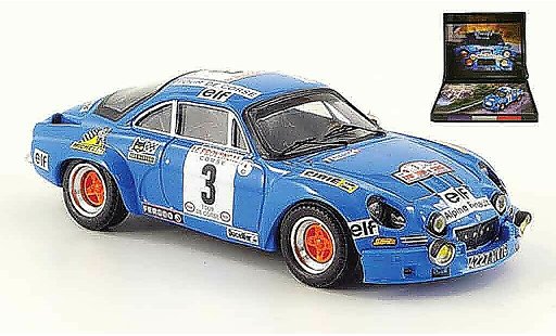 Alpine A110 rallye 1/43 Trofeu no.3 gitanes korsika 1974 modelauto