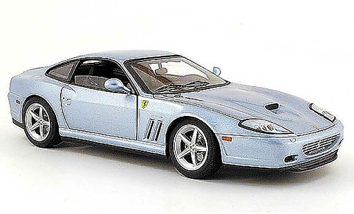 Ferrari 575 M 1/18 Hot Wheels maranello blauw bad boys ii modelauto