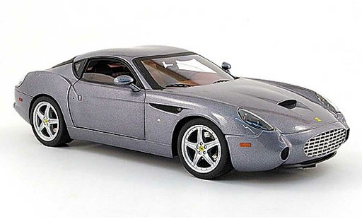 Ferrari 575 GTZ 1/18 Hot Wheels zagato grijs modelauto
