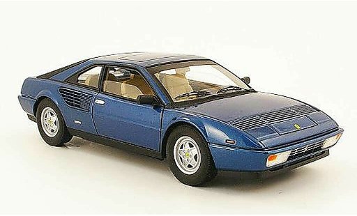 Ferrari Mondial Coupe 1/18 Hot Wheels 8 3.2 blauw modelauto