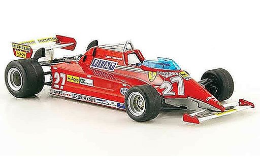 Ferrari 126 CK 1/43 Hot Wheels Elite no.27 g.villeneuve modelauto