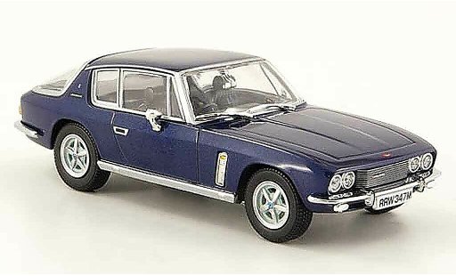 Jensen MK3 Base 1/43 Oxford Interceptor blauw modelauto